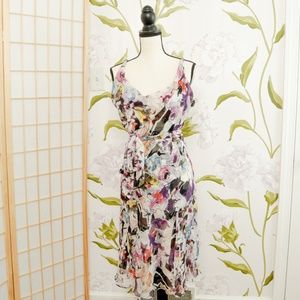100% Silk Diane Von Furstenberg Floral Dress